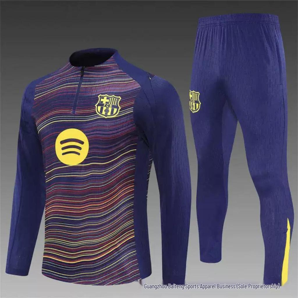 New Real Madrid Vs. Barcelona Adult Match Jersey and Training Suit Set 2526