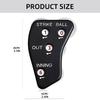 Indicador de Árbitro Béisbol Clickers de Mano Contador de Juego de Béisbol y Sóftbol 4 Ruedas Clickers de Árbitro de Béisbol Fácil de Usar