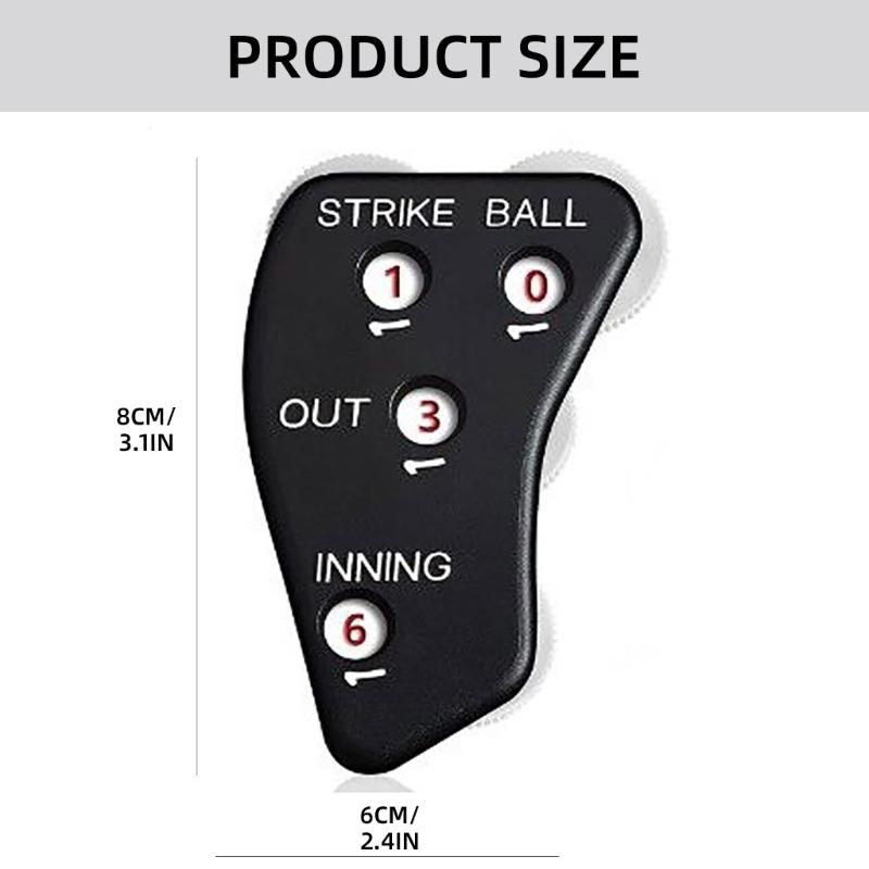 Indicador de Árbitro Béisbol Clickers de Mano Contador de Juego de Béisbol y Sóftbol 4 Ruedas Clickers de Árbitro de Béisbol Fácil de Usar
