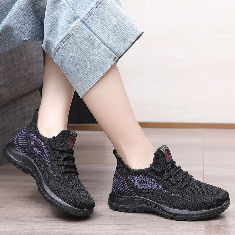 Fashion Spring 2025 New Women's Shoes, Breathable, Lightweight and Comfortable Walking Shoes, Sports and Casual Shoes