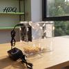 Small Seeds Separator Bird Grain Cleaner Adjustable Speed Winnower Machine Transparent Acrylic Millet Cleaning