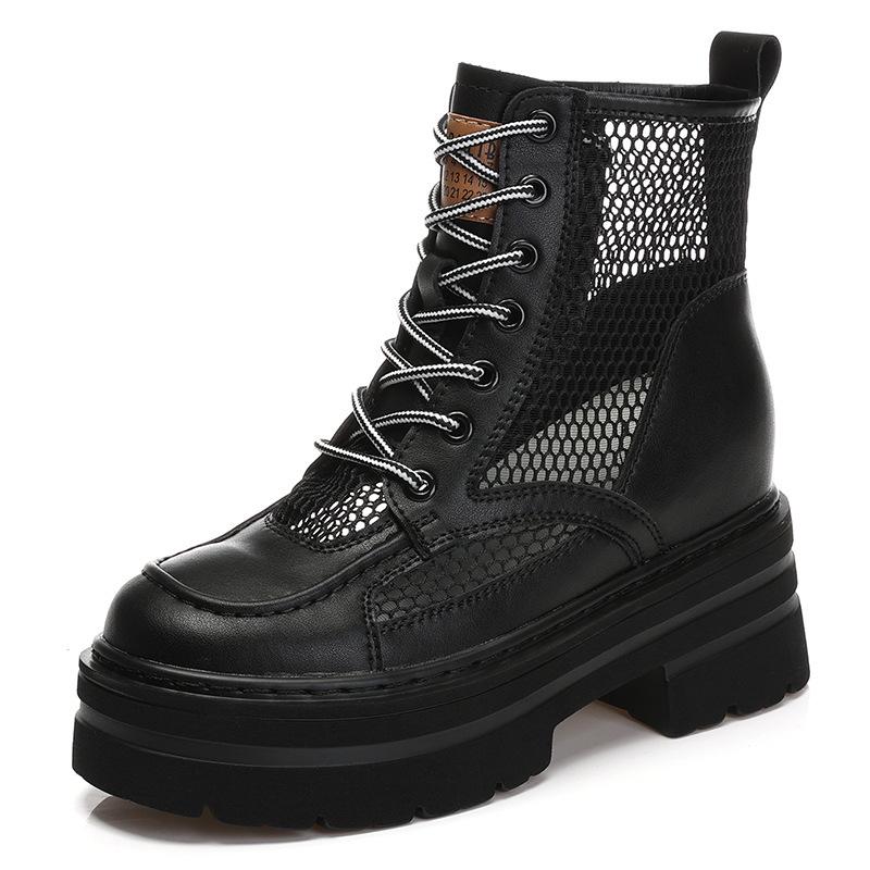 Neue innere Erhöhung Martin Boots Sommer Retro Boots Kurzstiefel Große Gelbe Stiefel Kleine A