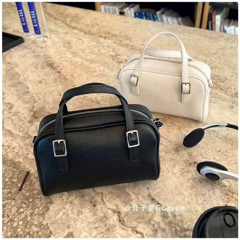 

Bag Girl 2 Spring and Summer New Lychee Pattern Portable One Shoulder Crossbody Bag Mini Hand Carry Bowling Bag Tide чёрный