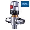 Chrome Thermostatic Brass Mixer Valve  Brass Cartridge Mixer Valve Hot Cold Water Temperature Control Mixer Bathroom Accessories