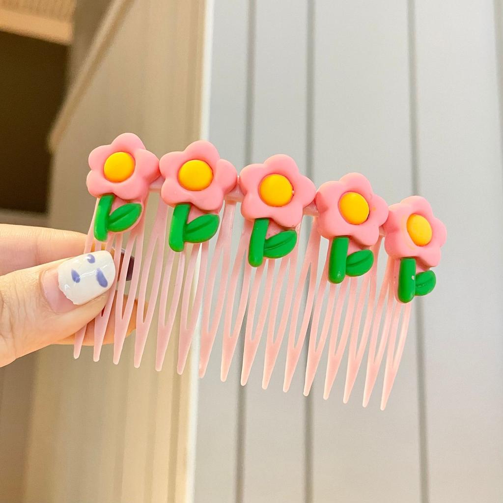 Mode Kinder Haarnadel Kleine Mädchen Pony Gebrochenes Haar Haarnadeln Mädchen Candy Farbe Süße Nette Einsatz Kamm Frauen Haar Zubehör