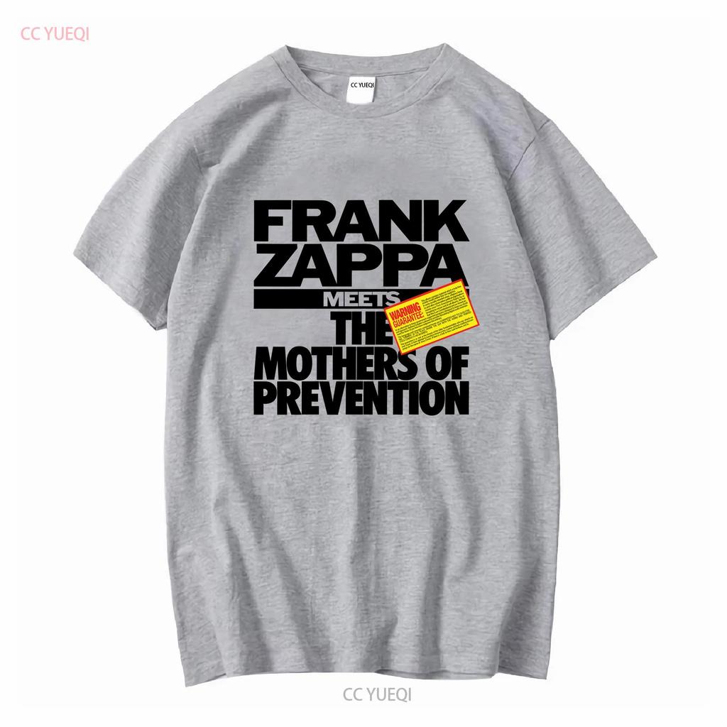 Frank Zappa 'The Mothers Of Prevention' Weißes T-Shirt NEU OFFIZIELL Vintage Gewaschen Lässig Unisex Stilvoll Leicht Bequem