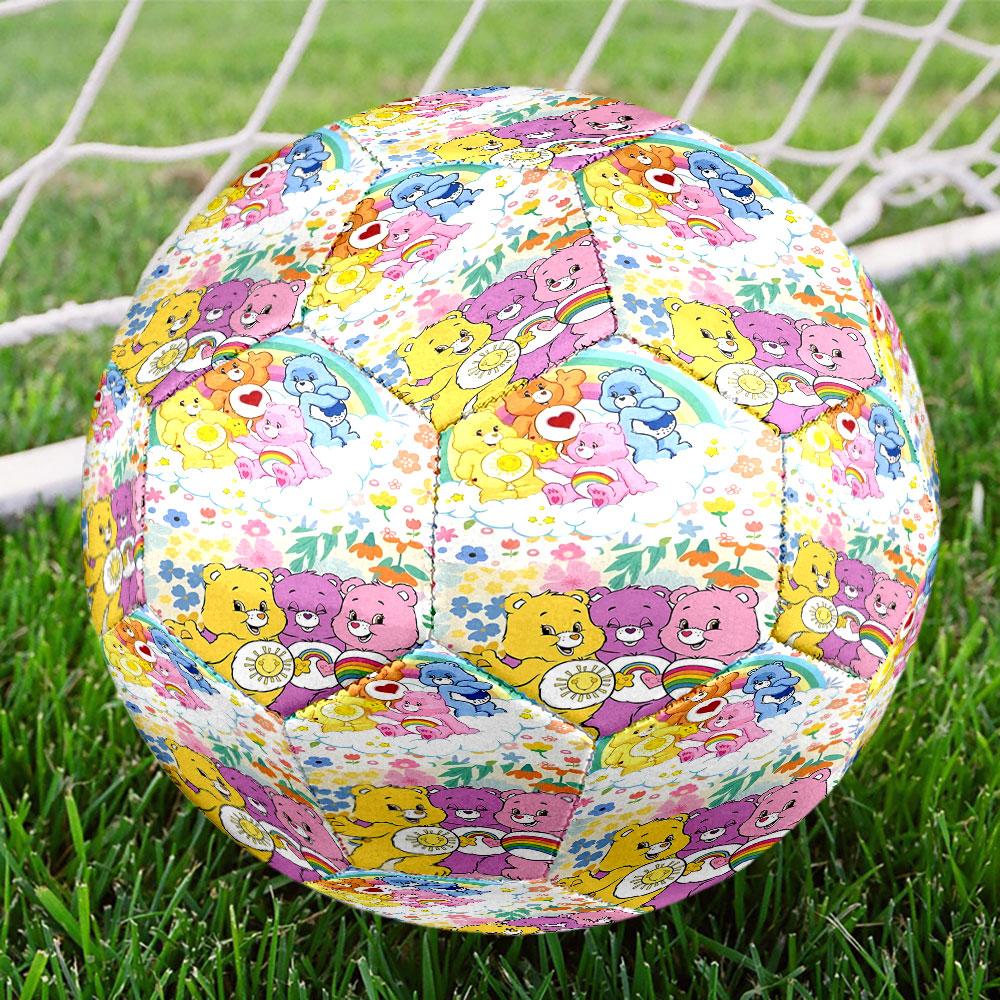 Care Bears Print Size 5 Soccer Ball, Standard Match Football for Sports Game and Team Practice, Ideal Gift for Soccer Fans