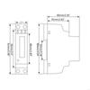 Direct Measurement Electric Meter for Residential Use Reliable & Easy Installation 50A Direct Measurement Single Phase A0KF