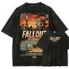 Tricou spălat pentru iubitorii de anime Fallout Îmbrăcăminte pentru tot anul calitate înaltă personalitate Haine Mărime Mare Unisex Model Nou Tricou pentru cupluri