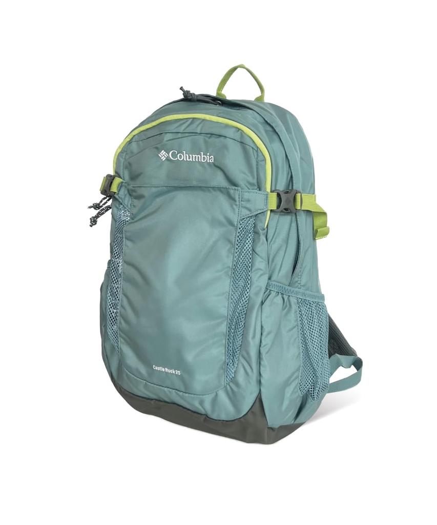 Columbia Castle Rock 25L Backpack II with Rain PU8662 Tranquil Cover, (329 Teal)