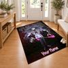 Jujutsu Kaisen Custom Name Personalized Rug Non‑Slip Doormat Floor Carpet Housewarming Birthday Gift for Family Friends
