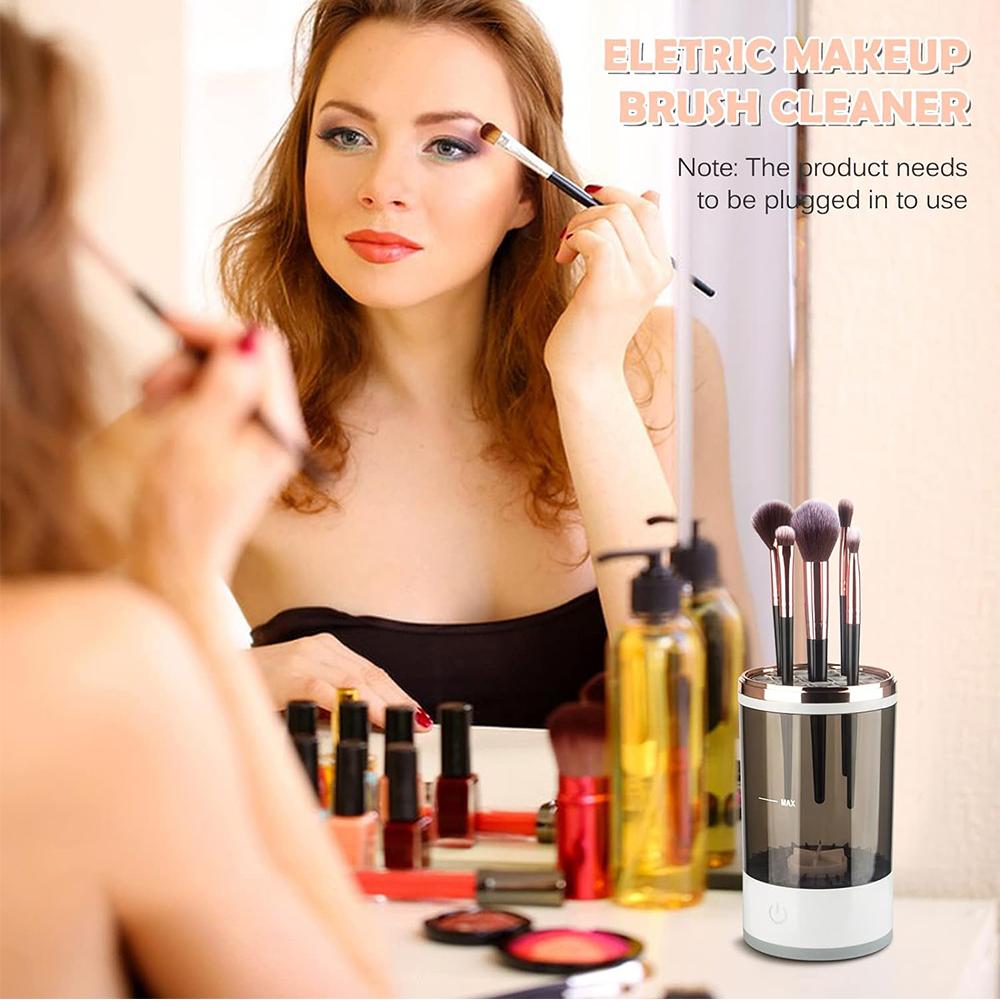 Electric Makeup Brush Cleaner USB Automatic Brush Fit for All Size Makeup Brush