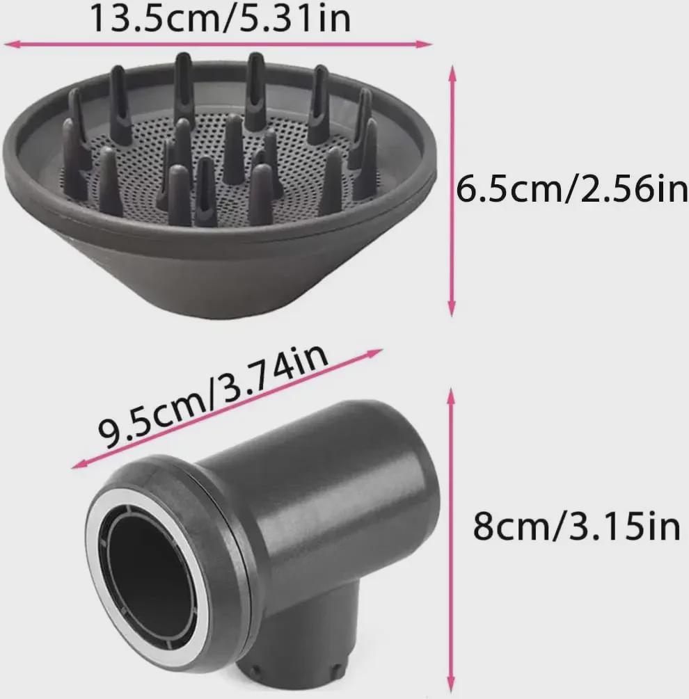 Dyson Hair Dryer & Curler Nozzle Adapter Diffuser