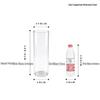 Large Transparent Anti-Drop Flower Vase for Lucky Bamboo - Plastic Imitation Glass Hydroponic Container