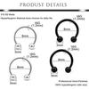 16g Lip Rings Stainless Steel Snake Bite Piercing Jewelry Labret Medusa Spiral Barbell Helix Earrings Horseshoe Septum Cartilage