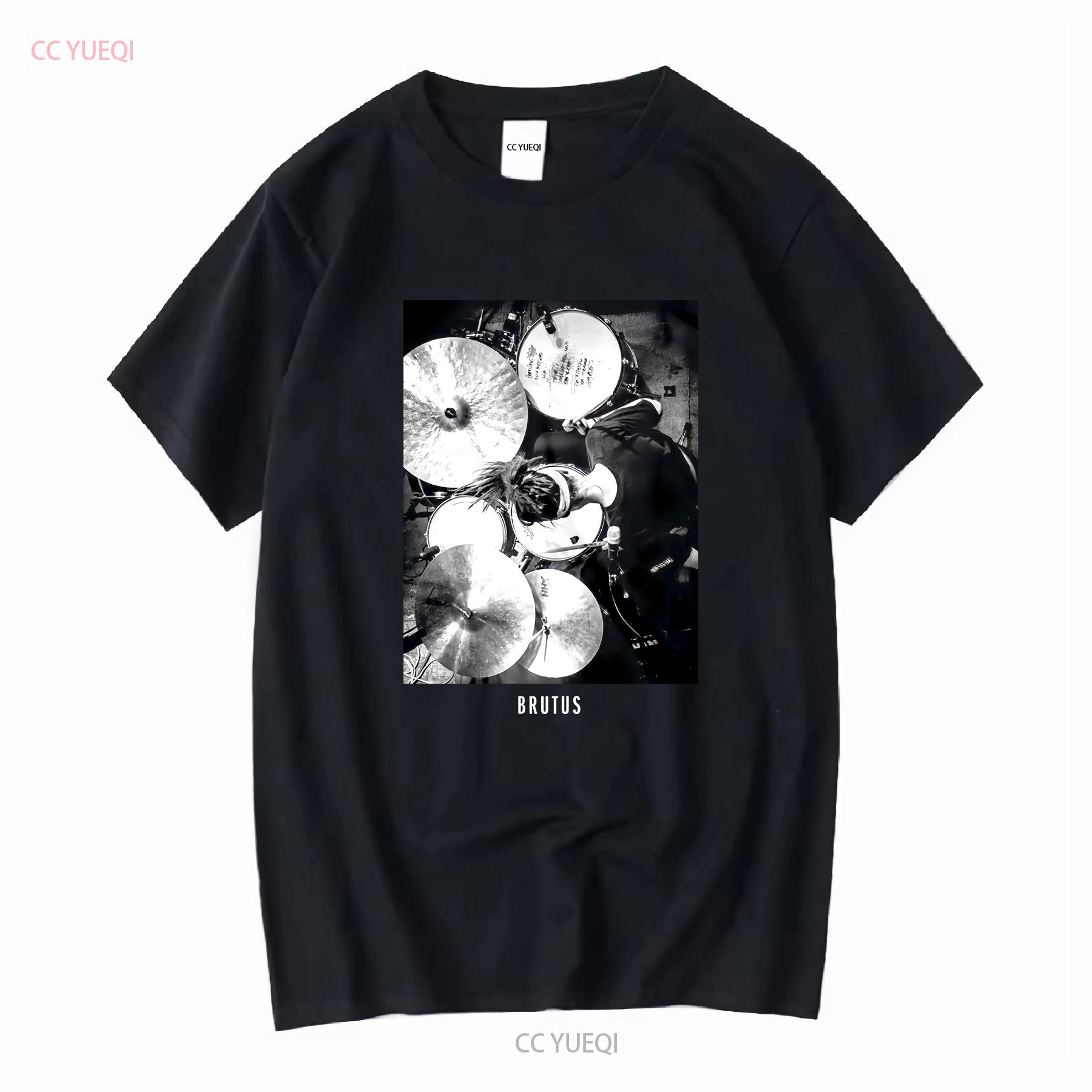

Brutus Drums From Above T Shirt Belgian Rock Band Black Size XS vintage Washed Breathable Comfortable homme Stylish Soft 4XL