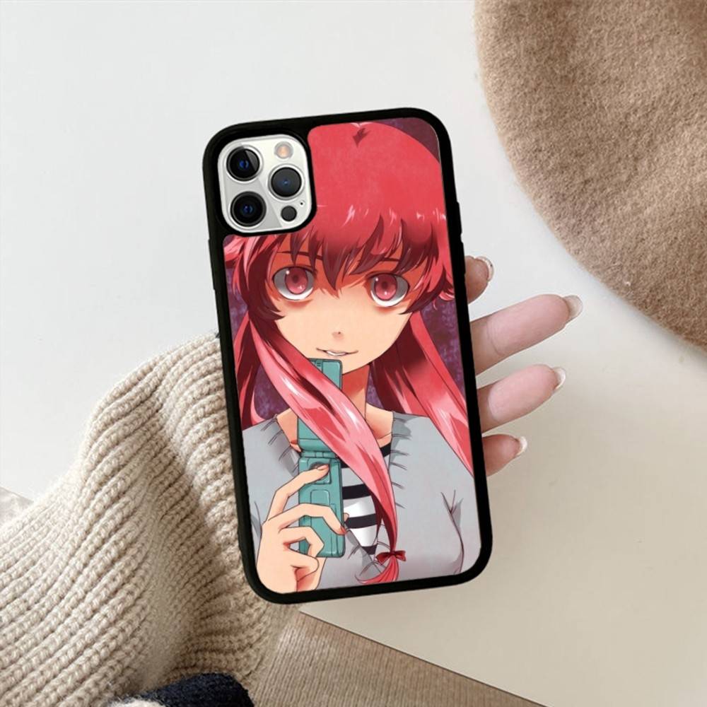 Anime Future Diary Phone Case For Iphone 11 12 13 14 15 Pro Max 17 16 Plus Hard PC+TPU Back Cover