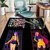 KPop Demon Hunters Pattern Rug, Indoor/Outdoor Mat, for Picnic, Gameroom, Bedroom, Office, Living Room, Home Decor Carpet, Birthday Gift