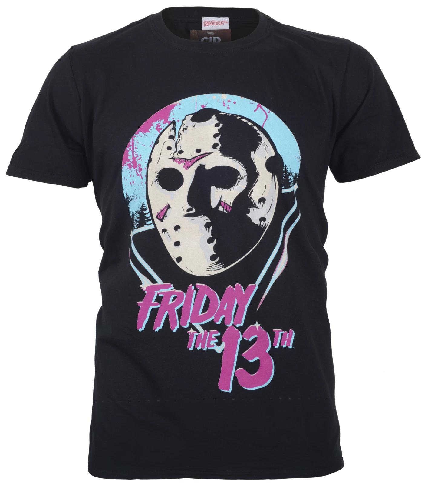 

Official Friday The 13th T Shirt Mask 80s Jason Voorhees Hockey New Medium 3XL