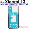 Full Set Back Battery Housing Cover Adhesive For Xiaomi Mi 13 Pro Ultra Lite Rear Battery Cover Sticker Parts