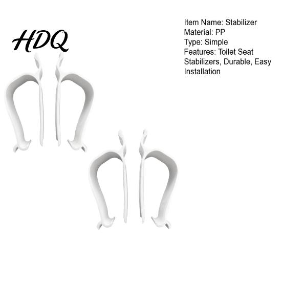 Seat Stabilizer Toilet Stabilizer Clip-On No Drilling Required Clamps Stable Fixation Accessory Easy Installation Lid Lifter for Home Bathroom Use