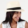 Beechfield Unisex Straw Festival Trilby Hat