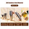 14pcs/set Mixology Bartender Kit Cocktail Shaker Set with Boston Shaker/ Jigger/ Pourers/ Ice