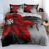 3D Floral Bedding set DuvetQuiltComforter Cover sets Flower Bed Linen Merry Christmas Design Custom King Queen Full Size
