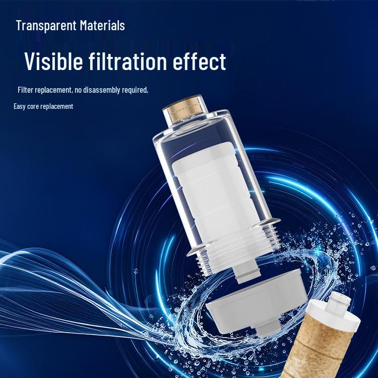 Dechlorinating Antibacterial Water Purifier: Shower, Faucet, Washing Machine, Toilet, Water Heater Pre-Filter