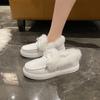 Winter Cotton Boots with Bow Detail Warm Flat Boots In Plus Sizes Versatile Women's Boots with Fur Lining