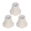 3 Stück Moderner Stofflampenschirm Clip-On-Design 12 cm Höhe Kronleuchterlampenschirme Kleine Lampenschirme Tischlampe