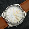 JAPAN VINTAGE SEIKO 5 AUTOMATIC 7009A MENS WHITE COLOR DIAL WATCH a702637-1 R209-a702637