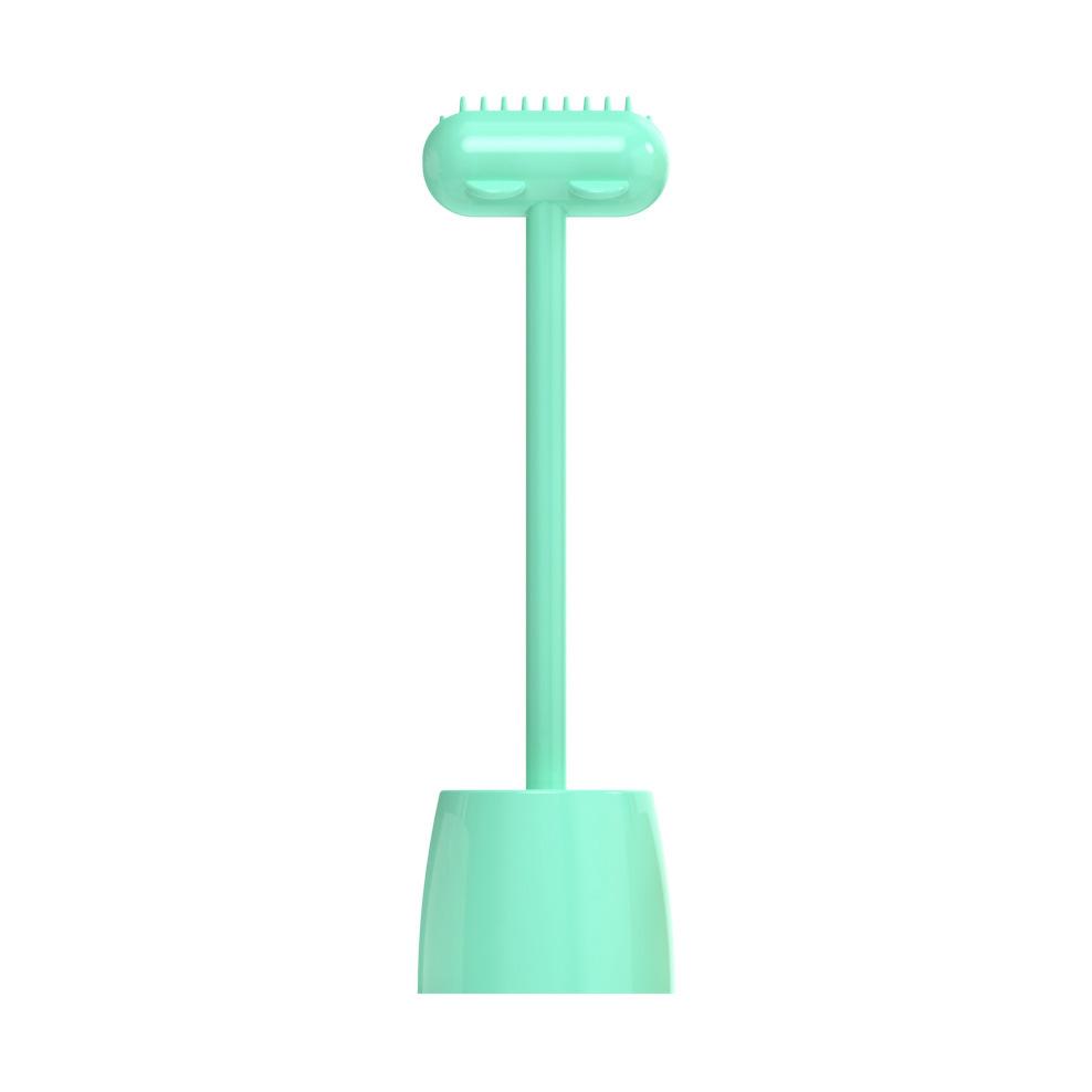 

6 Colors Interactive Cat Massager Brush Toys Washable Puppy Cat Comb Remover Floating Hair Grooming Tool Cat Accessories Pet Decoration зелений