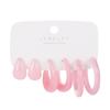 Retro Temperament Resin Earrings Pure Color Simple Earrings 6-piece Set of Geometric Gentle Simple Earrings