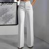 Pantaloni e capris con stampa tinta unita casual alla moda da donna