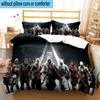 1PC Assass Warrior 3pcs Bedding,Including 1pc Duvet Cover And 2pcs Pillowcases Perfect for Christmas,Ideal for Bedroom, Dormitory