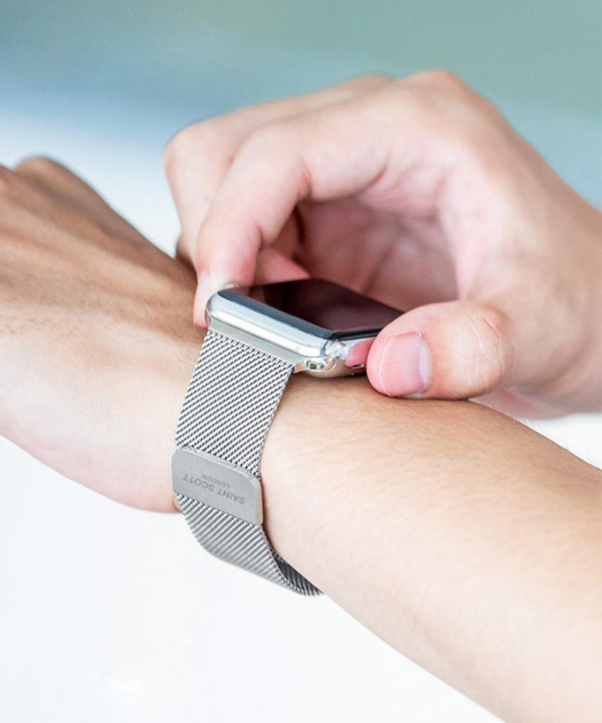 Seinteuseukoteuleondeon [Magnetic Clip] Apple Watch Mesh Band (Select 1 Of 2) / Str-Ms01