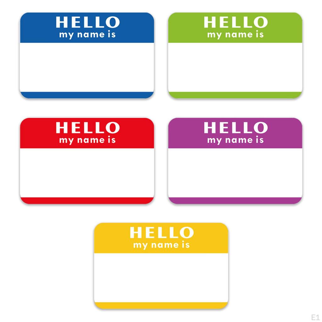 300 Sticker Name Tags Labels Organizer Office Scrapbook Self Plain Colorful for Teachers,