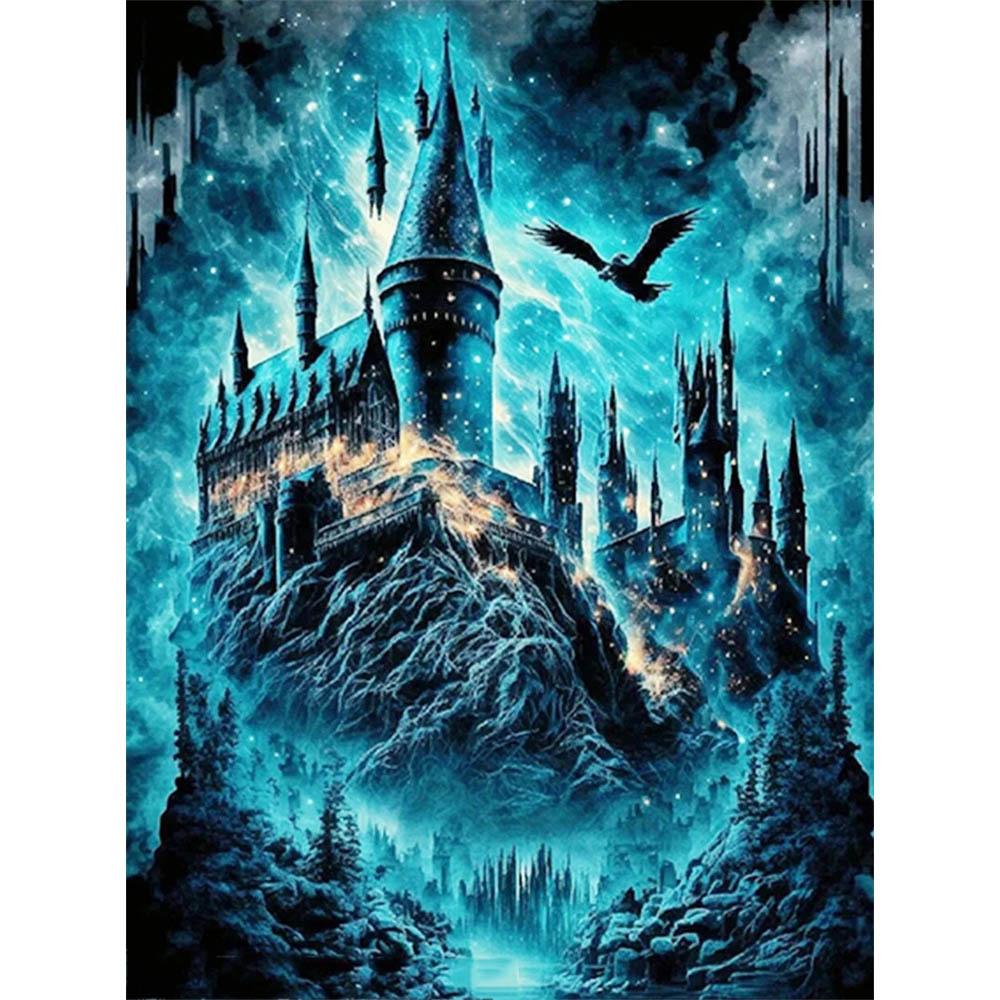 MomoArt New Arrival Diamond Painting Castle Cross Stitch Fantasy Embroidery House Landscape Mosaic Moon Handmade Gift