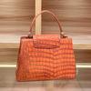 2024 Genuine Leather Crocodile Pattern Tote: Versatile Women's Shoulder & Crossbody Bag
