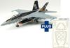 Platz US Fighter Super Hornet Sunliners Plastic Model Kit with Masking Stickers 1/72 Carrier-Based F/A-18E VFA-81 AE-55 (Airplane)