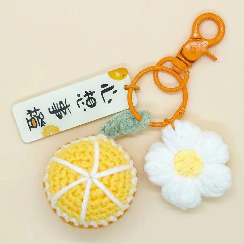Bright Future Crochet Keychain – Handmade Yarn Bag Decor, Teacher's Day Pendant