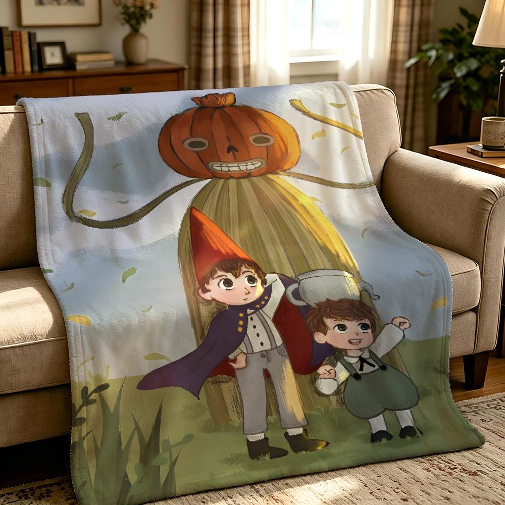 Animation O-Over The Garden Wall-l Throw Thick Comfort Flannel Quilt, Multi-scene Use Indoor Outdoor Daily Nap