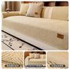 Sofa Cushion Four Seasons Universal Non-Slip Light Luxury High-End Cotton And Linen Sofa Seat Cushion Straight Row Three-Person Dust Cover