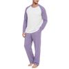 Men's Pajama Set Long Sleeve Loungewear for Sleep and Relaxation