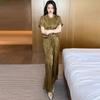 2025 New Korean Chic Women's Summer Suit - Loose Slim Drape Wide-Leg Pants Two-Piece