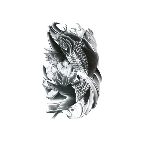 Tattoo-Aufkleber Blume Arm Halber Arm Wasserübertragung Wasserdichter Tattoo-Aufkleber Glückverheißende Bedeutung Chinesischer Stil Tattoo