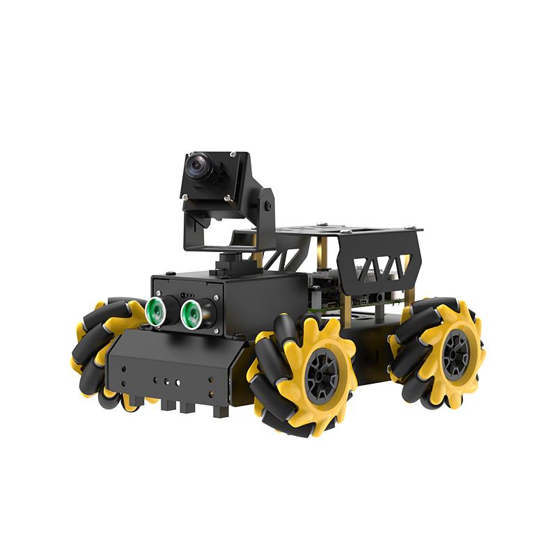 4WD TurboPi Mecanum Wheel Motor Robot Car for Starters Open Source Programmable Robot Car DIY Kit for Raspberry Pi 4B 8GB Camera