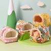 Hamsternest, warm, niedliches Cartoon-Muster, Meerschweinchenhaus, bequemes Hamsterversteck für kleine Tiere