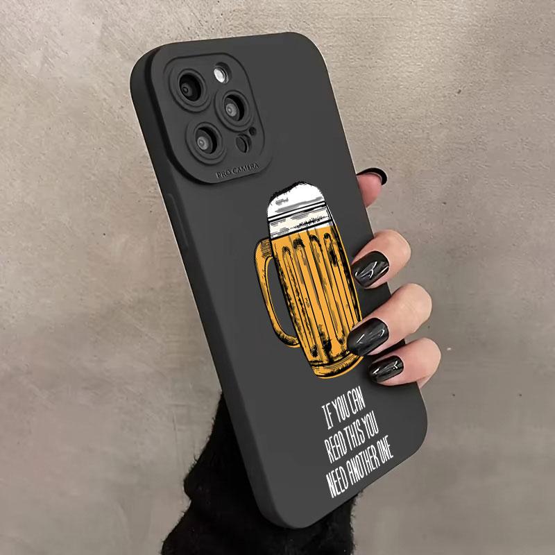 Lustige Bier-Candy-Farbe Handyhülle Für iPhone 16 15 14 13 12 11 Mini X XS Max XR 16 15Plus Stoßfeste Silikon-Weichabdeckung